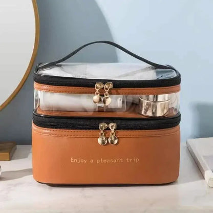 Women's Double Layer Makeup Bag - A-1 Thread Vault