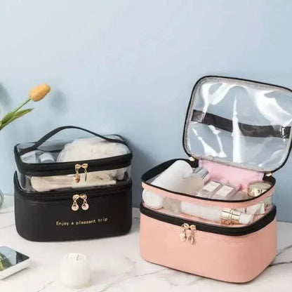 Women's Double Layer Makeup Bag - A-1 Thread Vault