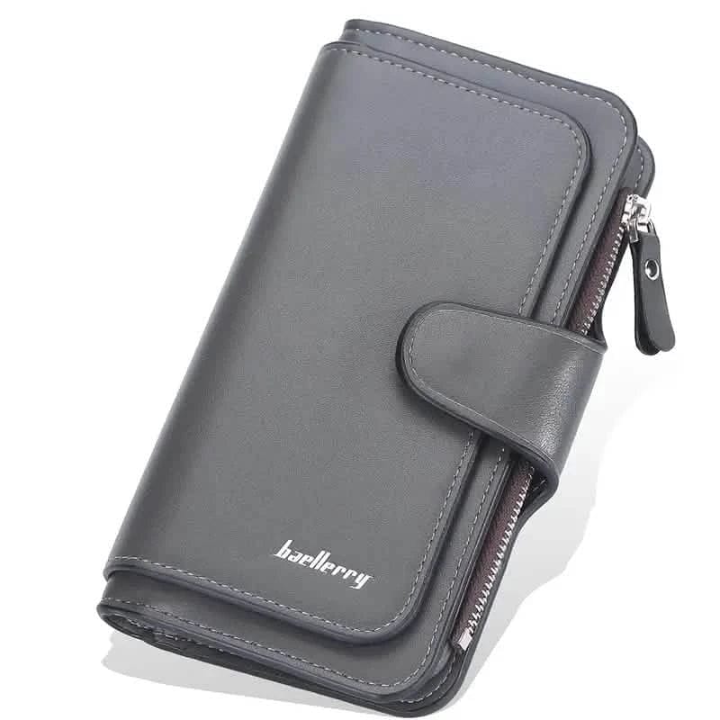 Women's Fashion Faux Leather Wallet with Card Slots & ID Window - A-1 Thread Vault