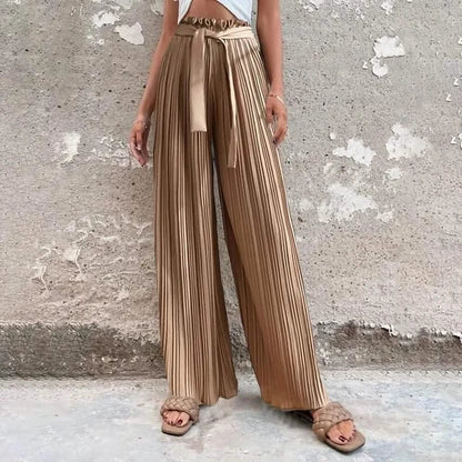Women's High-Waisted Straight-Leg Strappy Pants - A-1 Thread Vault