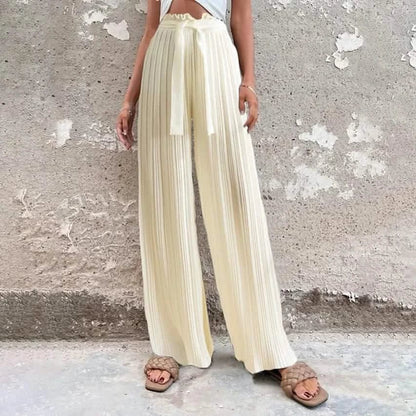 Women's High-Waisted Straight-Leg Strappy Pants - A-1 Thread Vault