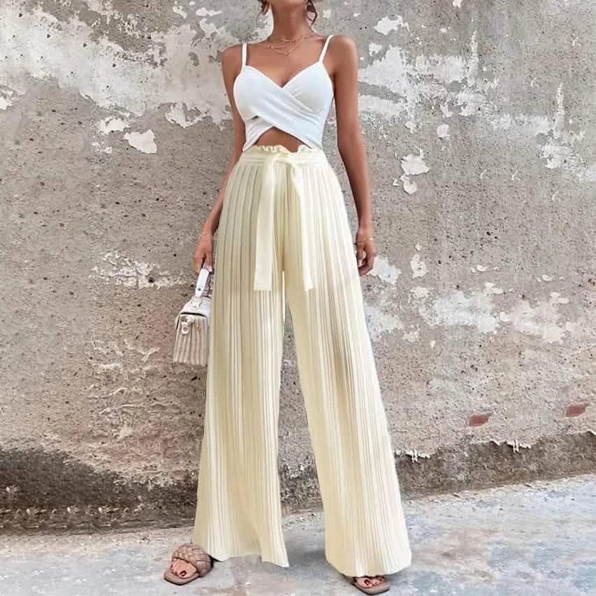 Women's High-Waisted Straight-Leg Strappy Pants - A-1 Thread Vault