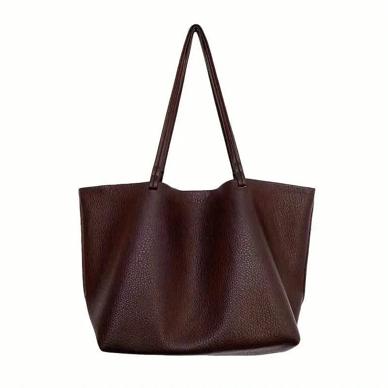 Women's Large Totes PU Leather Shoulder Bag Soft Purse Hobo Handbag Casual Top Handle Bag For Travel Work - A-1 Thread Vault