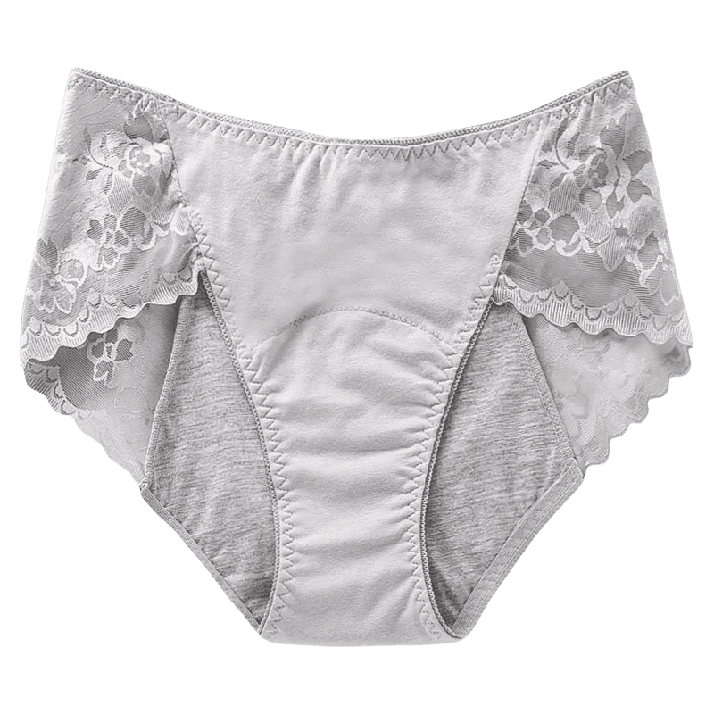 Women's Leak Proof Menstrual Panties lace Breathable SexysWaterproof Mid Waist Physiological Period Seamless Underwear - A-1 Thread Vault