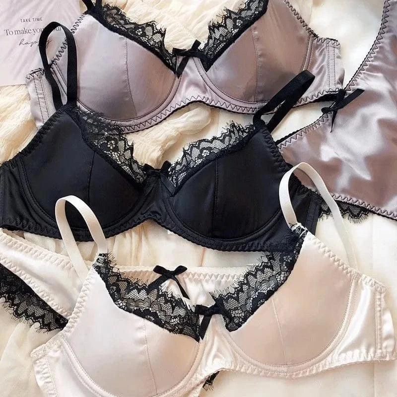 Women'S New Sexy Underwear Night Push Up Gathered Mesh Lace Erotic Sexy Home Bra Set Home Outfits - A-1 Thread Vault
