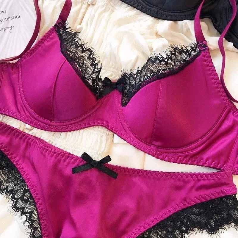 Women'S New Sexy Underwear Night Push Up Gathered Mesh Lace Erotic Sexy Home Bra Set Home Outfits - A-1 Thread Vault