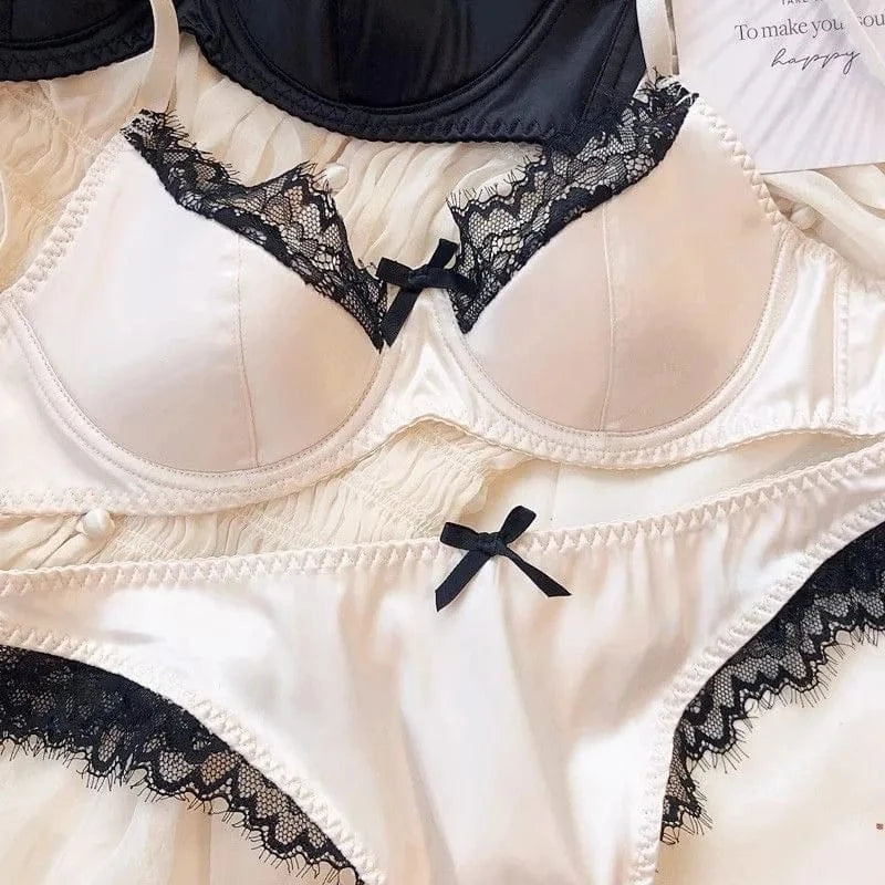 Women'S New Sexy Underwear Night Push Up Gathered Mesh Lace Erotic Sexy Home Bra Set Home Outfits - A-1 Thread Vault