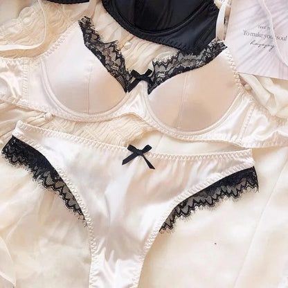 Women'S New Sexy Underwear Night Push Up Gathered Mesh Lace Erotic Sexy Home Bra Set Home Outfits - A-1 Thread Vault