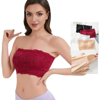 Women's Plus Size Body Shaping Underwear Strapless Sexy Lace Bra Comfortable Breathable Sports Bra - A-1 Thread Vault