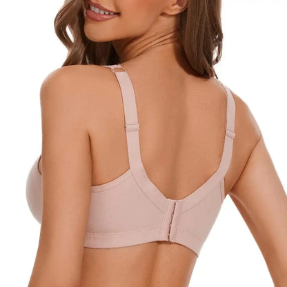 Women's Plus Size Floral Lace Cotton Bra Wire-Free Non-Foam Comfort Wide Straps Full Coverage Sleep Underwear Soft & Breathable - A-1 Thread Vault