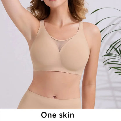 Women's Seamless Bras Ladies Thin Style Soft Removeable Pads Bra Wireless Underwear Comfortable Lingerie 3 Rows Adjustable Strap - A-1 Thread Vault