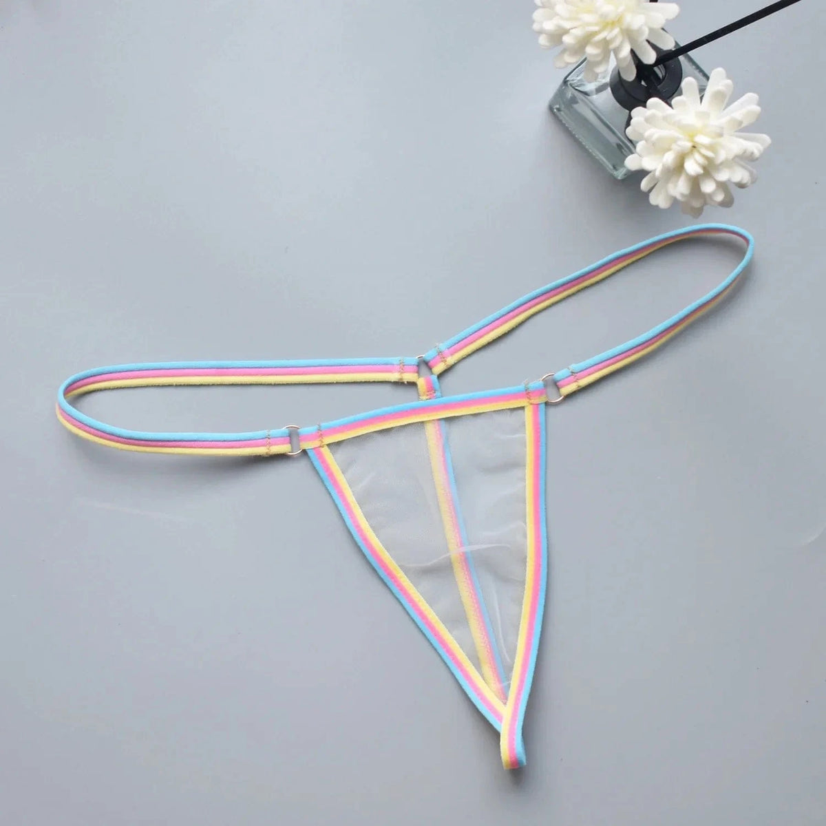 Women's thongs sexy and sexy candy colored super mini bikini couple game tempting women's underwear - A-1 Thread Vault