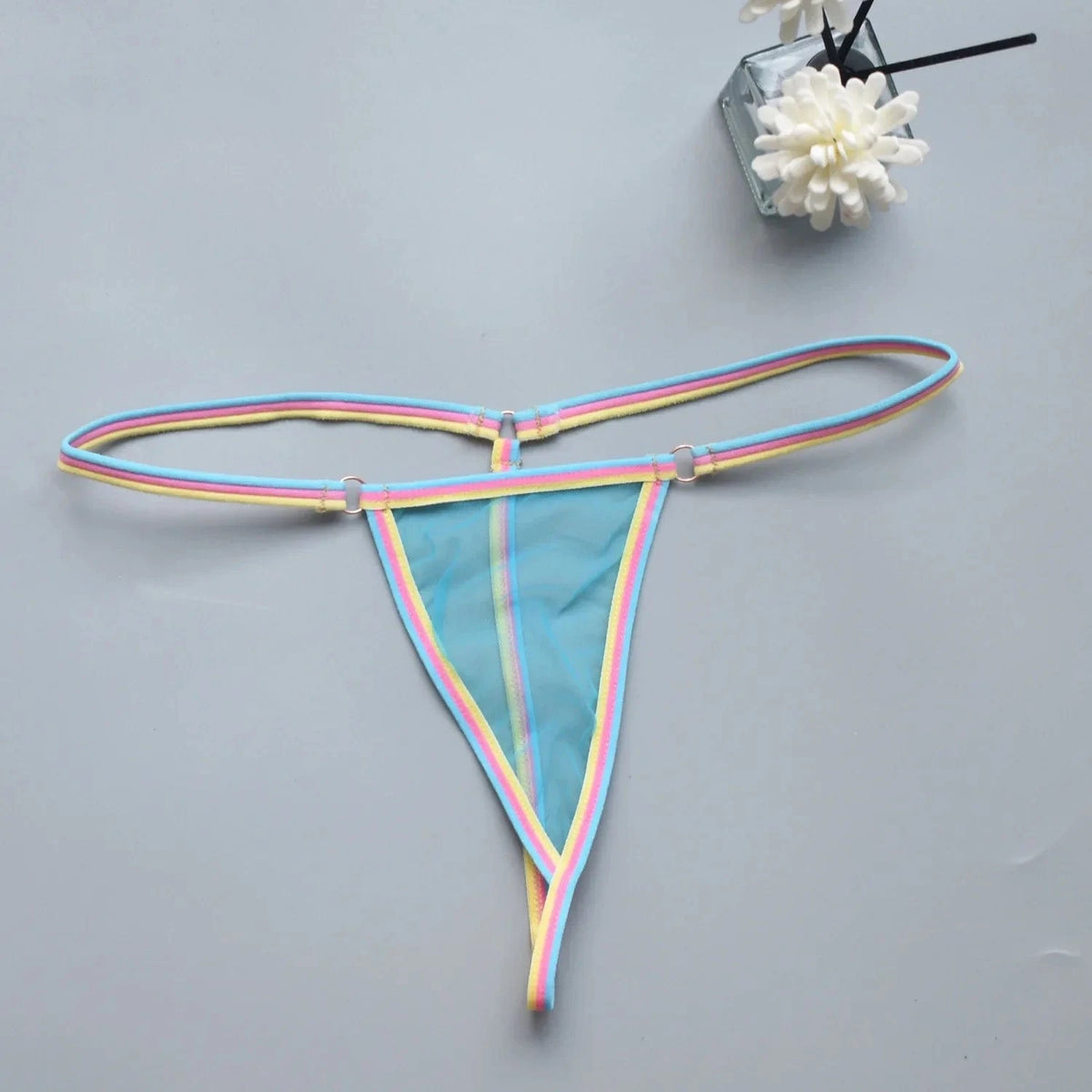 Women's thongs sexy and sexy candy colored super mini bikini couple game tempting women's underwear - A-1 Thread Vault