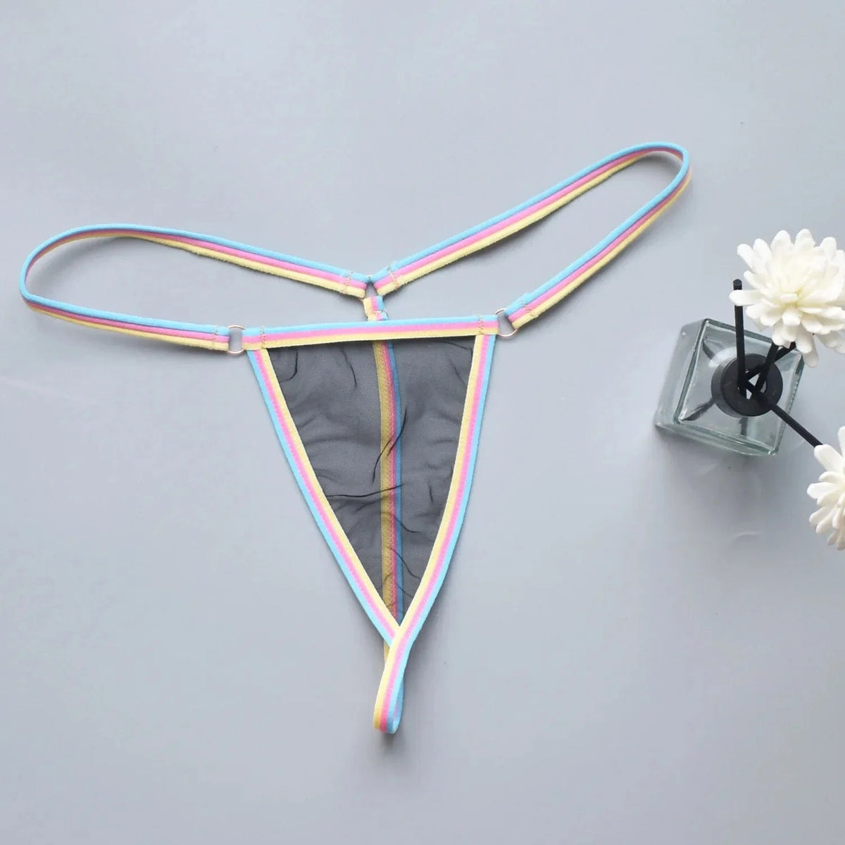 Women's thongs sexy and sexy candy colored super mini bikini couple game tempting women's underwear - A-1 Thread Vault