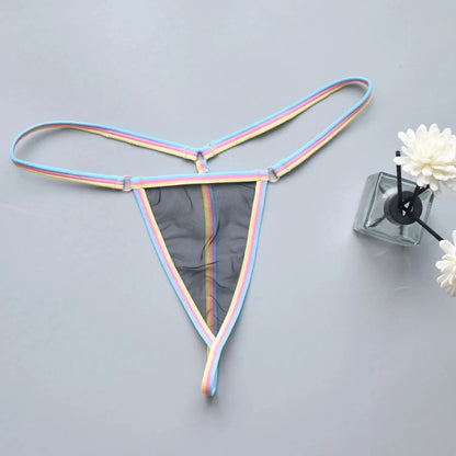 Women's thongs sexy and sexy candy colored super mini bikini couple game tempting women's underwear - A-1 Thread Vault