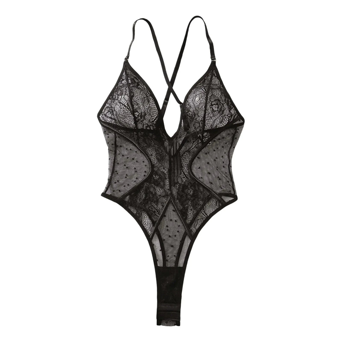 Women'S Underwear Sexy Slim Fit Thin Strap Bodysuit Lace Nightclub Hollow Out Spicy Girl Slim Fit Backless Bodysuit One Piece - A-1 Thread Vault