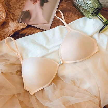 Women Seamless Bras Deep V Neck Brassiere Adjustable Straps Underwear Wireless Push Up Bralette Female Sleeping Soft Lingerie - A-1 Thread Vault