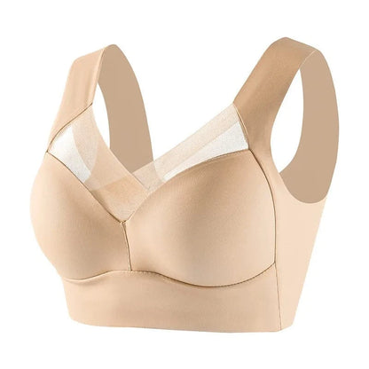 Women Seamless Plus Size Bras Sexy Patchwork Lace Top Push Up Sports Brassiere Female Backless Fitness Sleep Vest Bralette New - A-1 Thread Vault