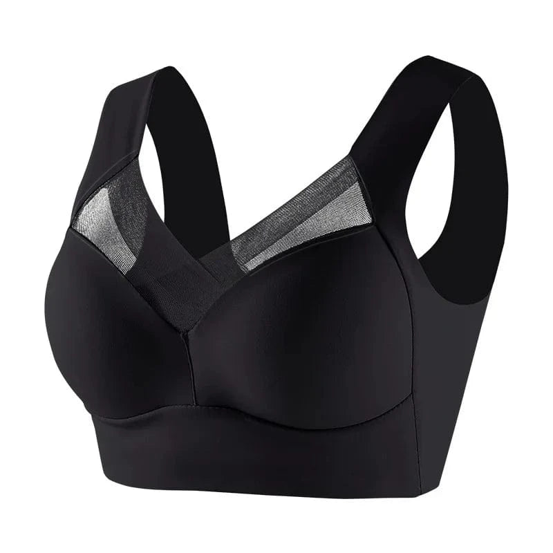 Women Seamless Plus Size Bras Sexy Patchwork Lace Top Push Up Sports Brassiere Female Backless Fitness Sleep Vest Bralette New - A-1 Thread Vault