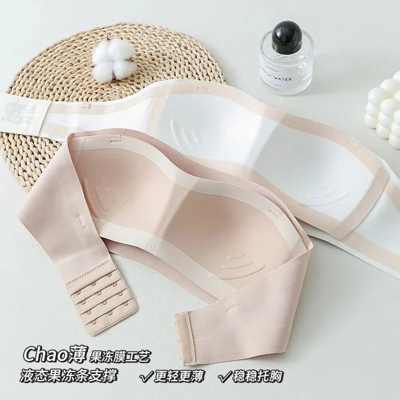 Women Sexy Strapless Bra Push Up Wireless Bras Tube Top Anti-Slip Seamless Invisible Bralette Without Straps Ladies Lingerie - A-1 Thread Vault