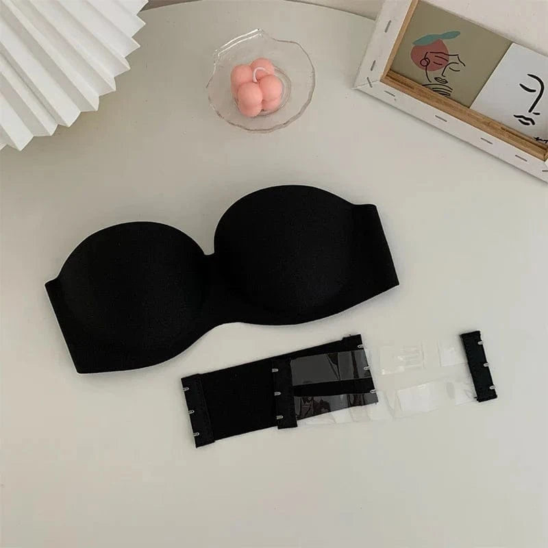 Women Sexy Strapless Bra Push Up Wireless Bras Tube Top Anti-Slip Seamless Invisible Bralette Without Straps Ladies Lingerie - A-1 Thread Vault