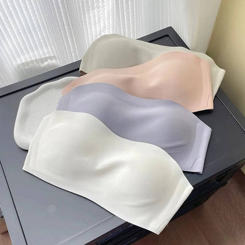 Women Sexy Strapless Bra Push Up Wireless Bras Tube Top Anti-Slip Seamless Invisible Bralette Without Straps Ladies Lingerie - A-1 Thread Vault