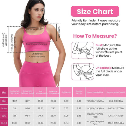 Women Strap Sport Bras Padded Strappy Tank Tops - A-1 Thread Vault