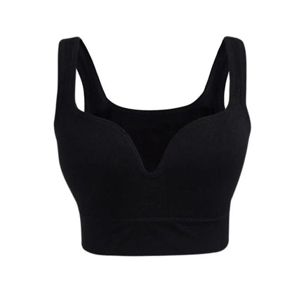 Women Wireless Sports Bra Fitness Running Vest Gym Workout Underwear Padded Tops Bralette Breathable Brassiere Push Up Bras - A-1 Thread Vault