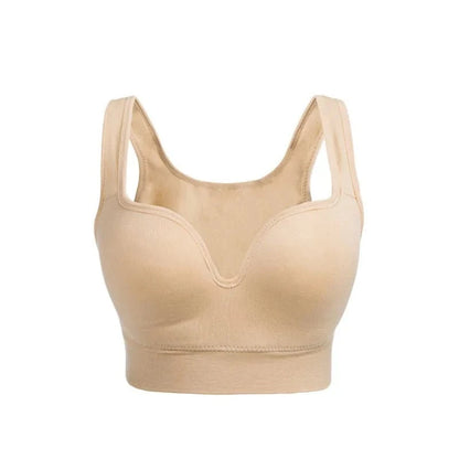 Women Wireless Sports Bra Fitness Running Vest Gym Workout Underwear Padded Tops Bralette Breathable Brassiere Push Up Bras - A-1 Thread Vault