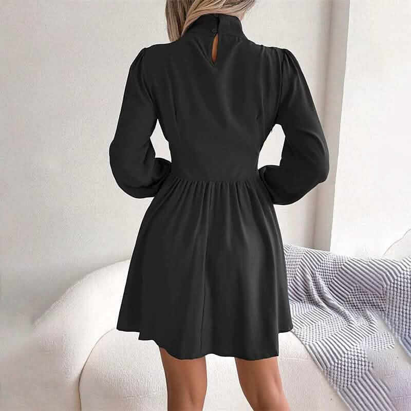 Women's A Line Turtleneck Mini Dress - A-1 Thread Vault