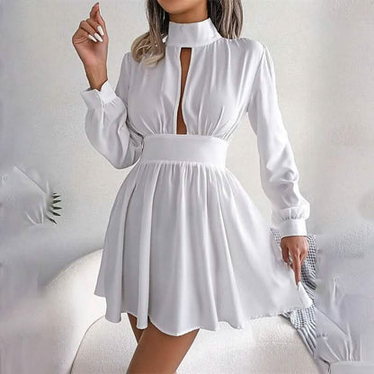 Women's A Line Turtleneck Mini Dress - A-1 Thread Vault