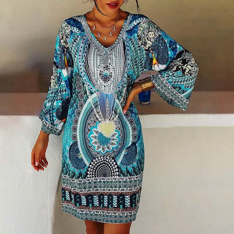 Women's Boho Mini Dress - A-1 Thread Vault