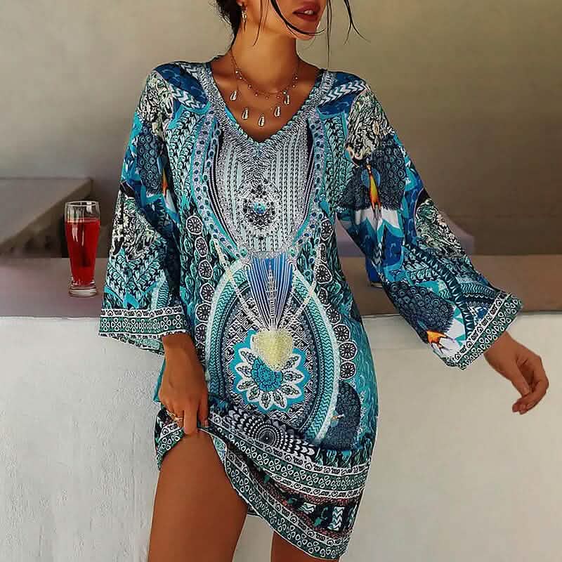 Women's Boho Mini Dress - A-1 Thread Vault