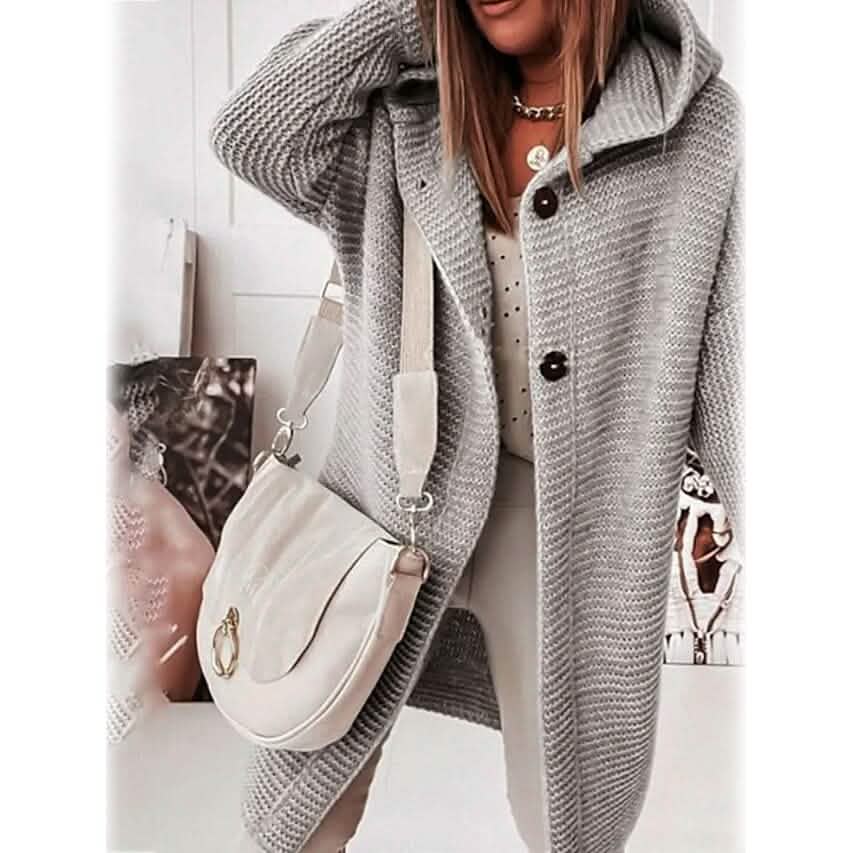 Women's Button Knitted Cardigan Sweater - A-1 Thread Vault