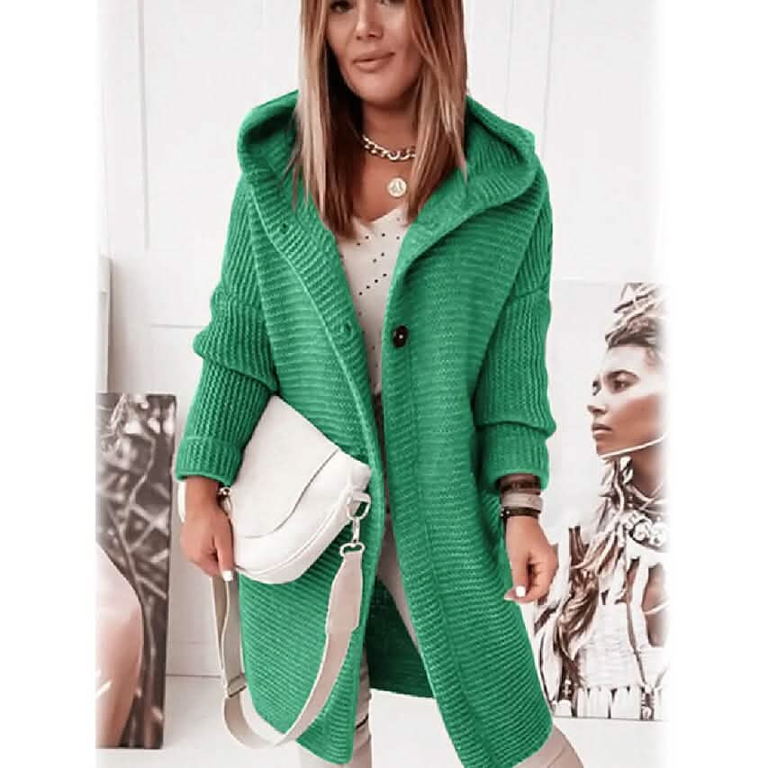 Women's Button Knitted Cardigan Sweater - A-1 Thread Vault
