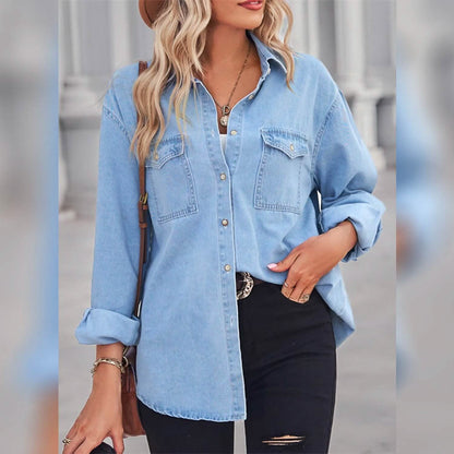 Women's Button Pocket Long Sleeve Casual - A-1 Thread Vault