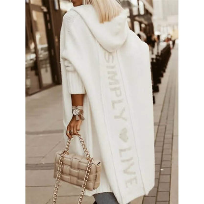 Women's Cardigan Knitted Letter Personalized Stylish Casual Long Sleeve - A-1 Thread Vault