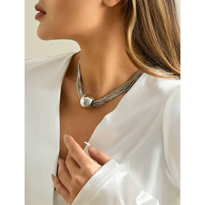 Women's Contemporary Street Geometry Necklace - A-1 Thread Vault
