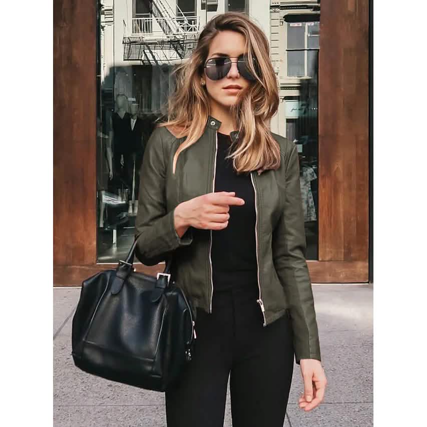 Women's Faux Leather Jacket - A-1 Thread Vault