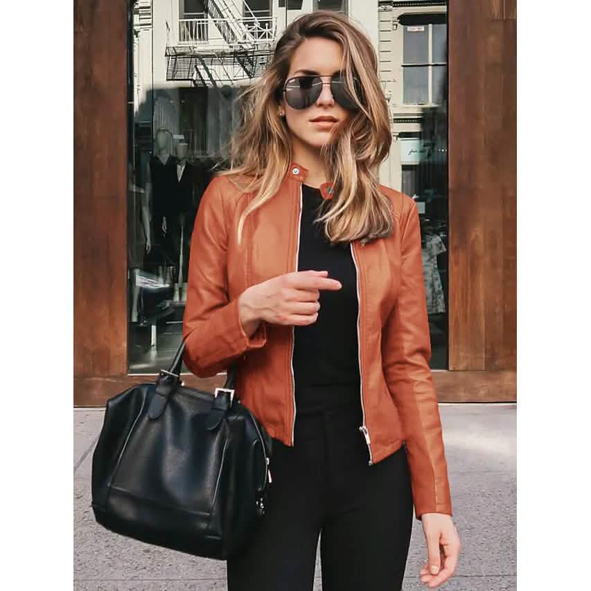 Women's Faux Leather Jacket - A-1 Thread Vault