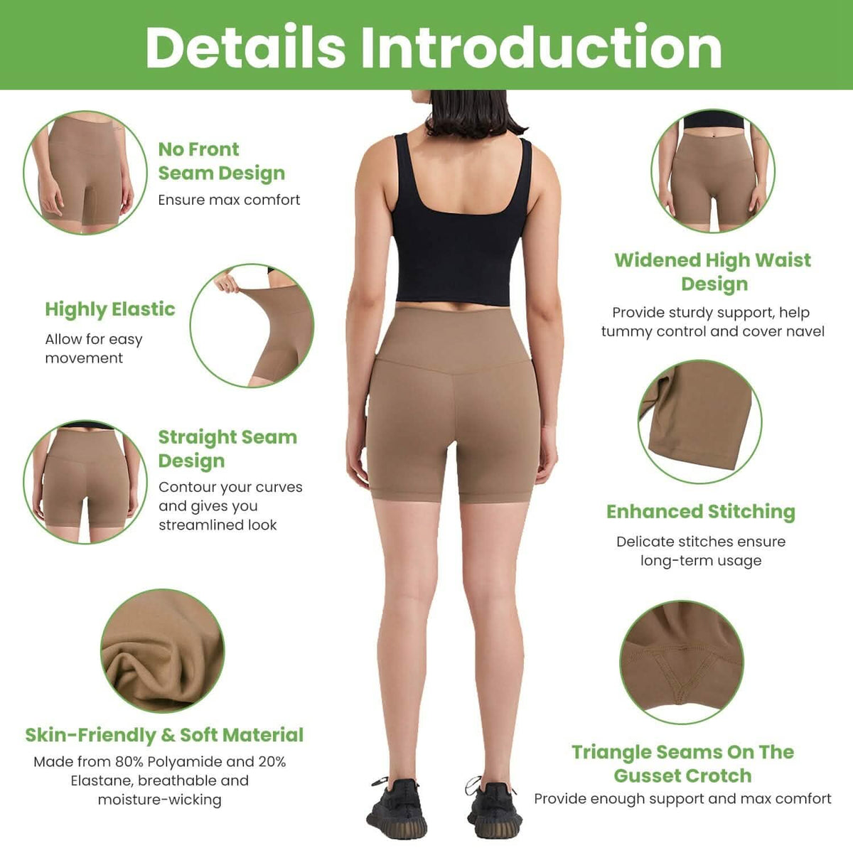 Women's High Waist Biker Shorts - A-1 Thread Vault