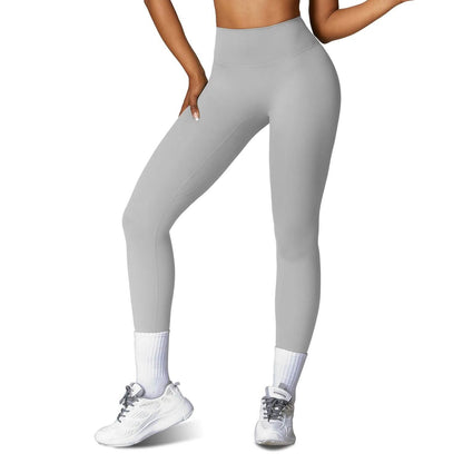 Women's High Waist Workout Leggings Tummy Control Compression with 25" Inseam No Front Seam - A-1 Thread Vault