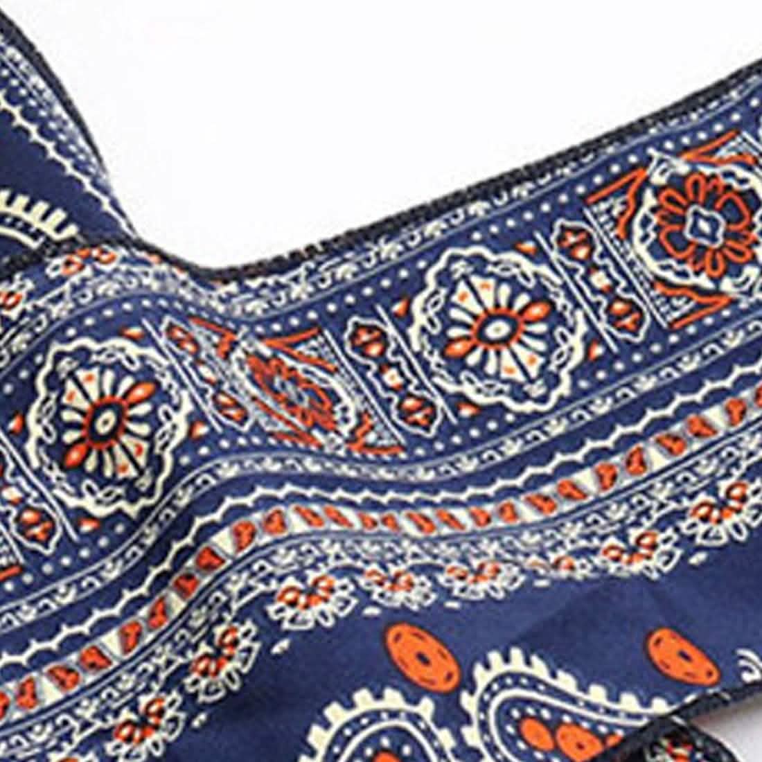 Women's Jumpsuit Pocket Print Geometric Square - A-1 Thread Vault