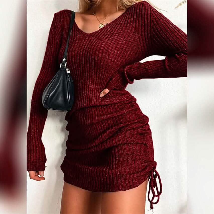 Women's Long Sleeve Sweater Dress - A-1 Thread Vault