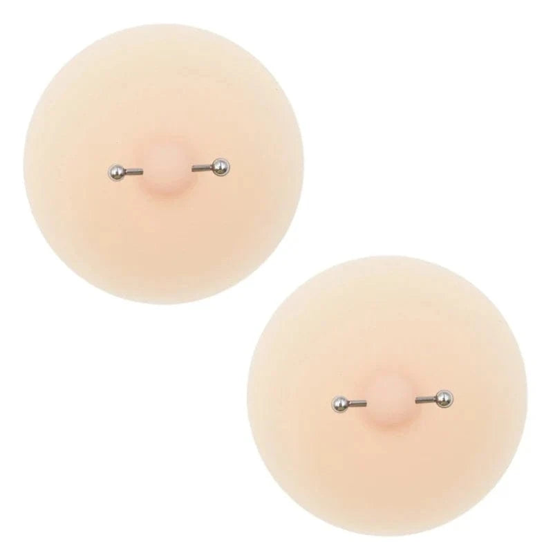 Womens Nipple Cover Pasties with Piercing Lingerie Carnivals Raves Party Sticky Bras Chest Sticker Intimates Accessories - A-1 Thread Vault