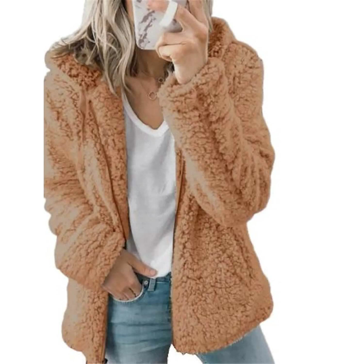 Women's Plus Size Hoodie Coat Long Sleeve - A-1 Thread Vault