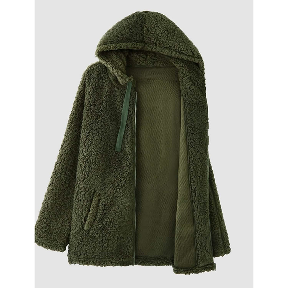 Women's Plus Size Hoodie Coat Long Sleeve - A-1 Thread Vault