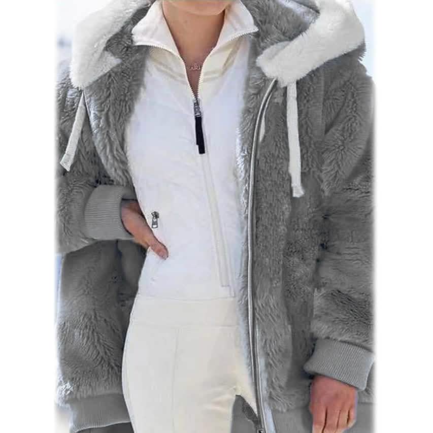 Women's Plus Size Hoodie Coat Long Sleeve - A-1 Thread Vault