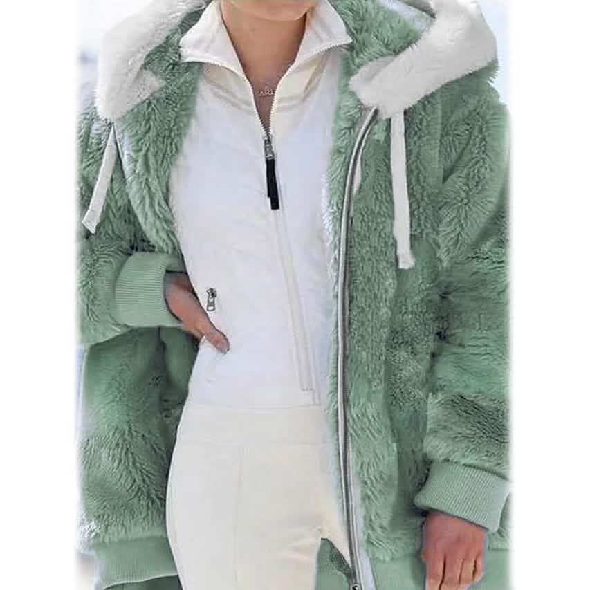 Women's Plus Size Hoodie Coat Long Sleeve - A-1 Thread Vault