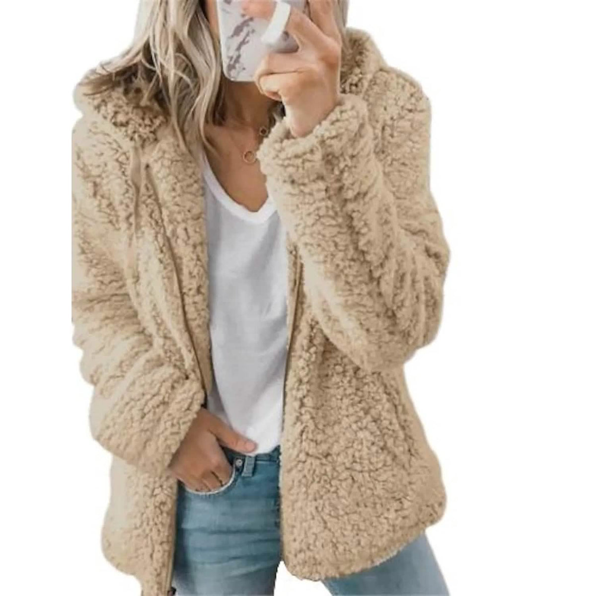Women's Plus Size Hoodie Coat Long Sleeve - A-1 Thread Vault